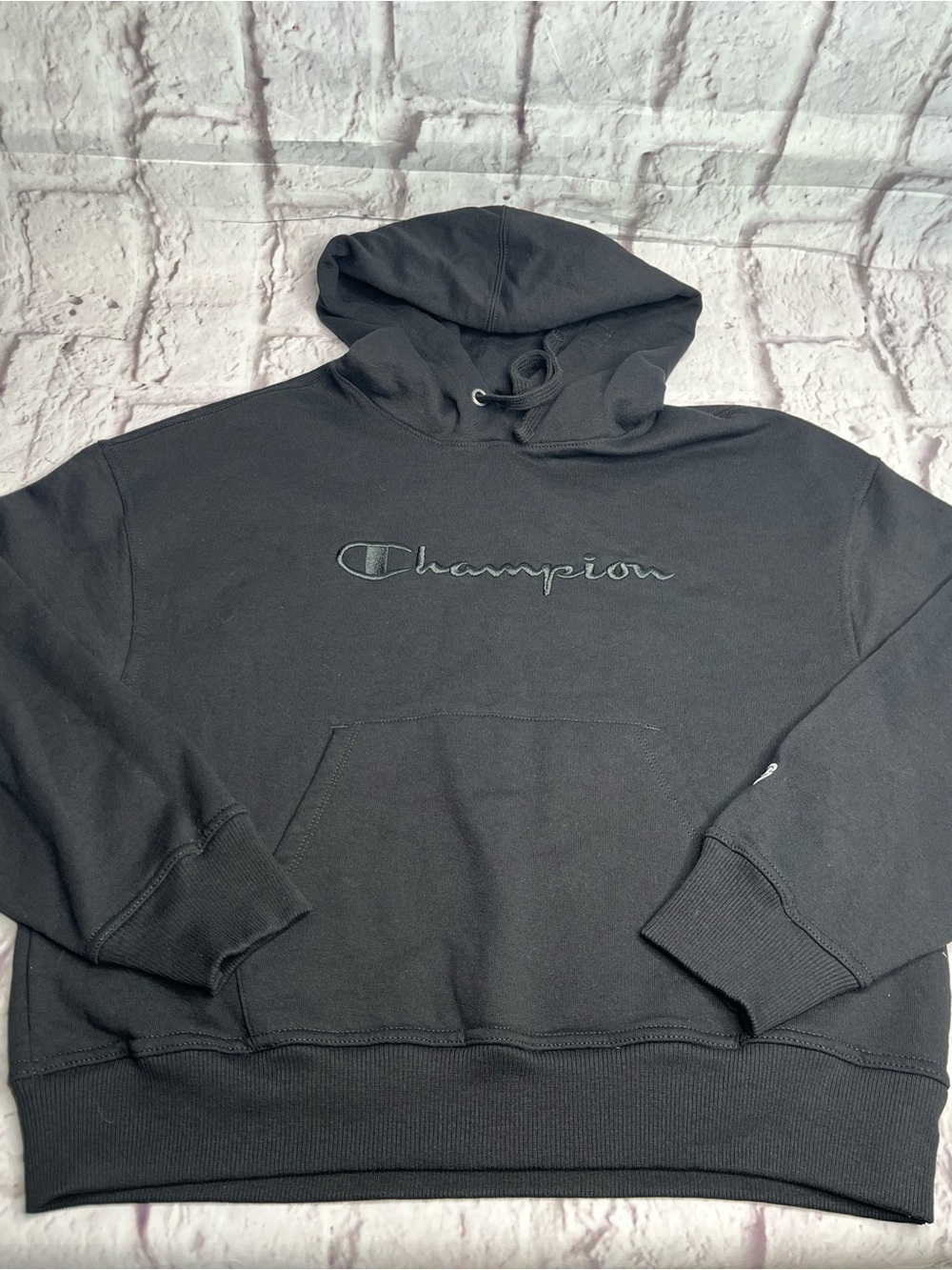 Champion women’s pullover hoodie black size medium